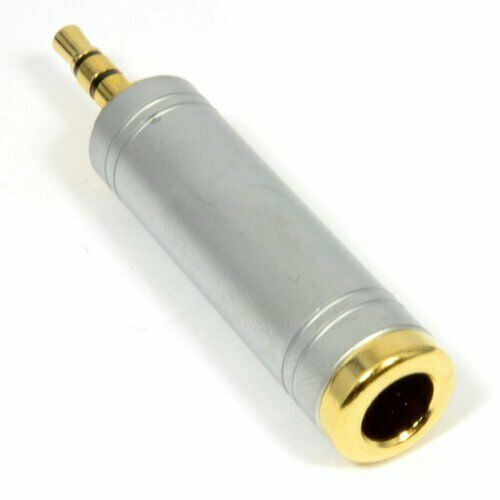 Pro 6.35mm Conector Estéreo A 3.5mm Jack Estéreo Adaptador Oro - Imagen 3 de 9