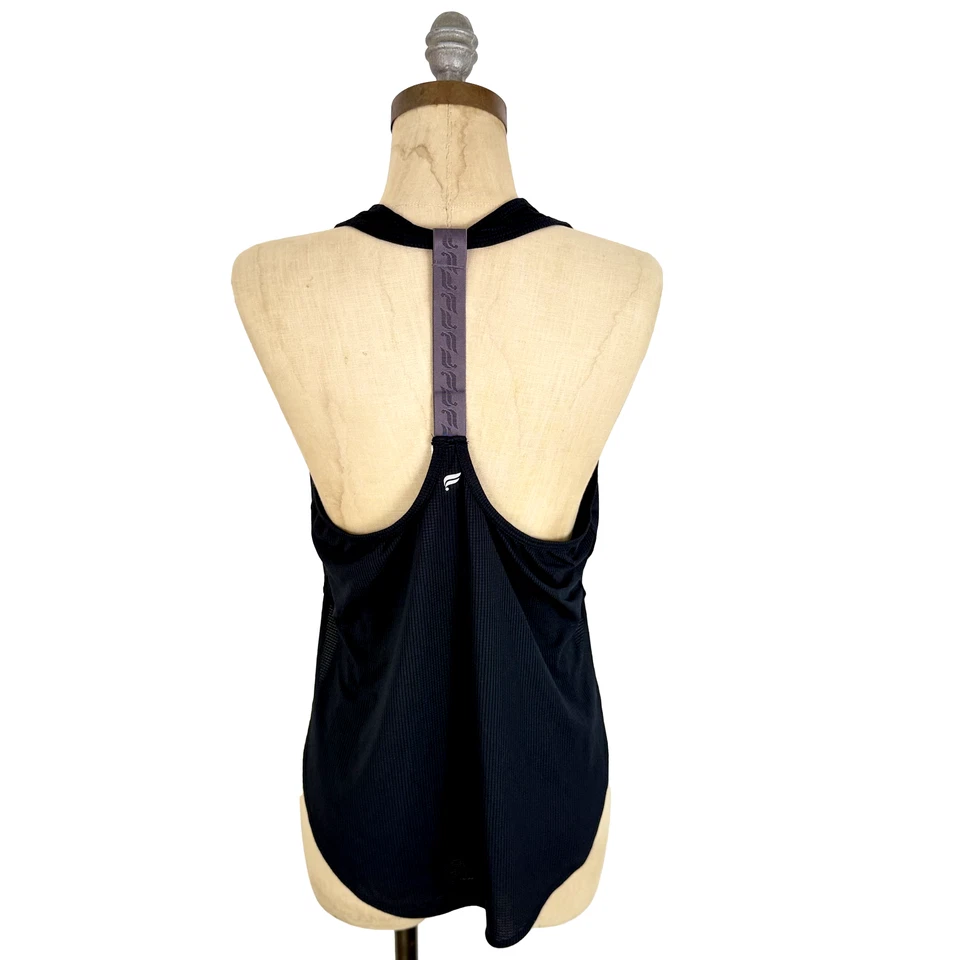 Camiseta sin mangas FABLETICS Cashel Logo M malla negra/sombra atletismo usada en excelente estado B76 Foto 3 de 4