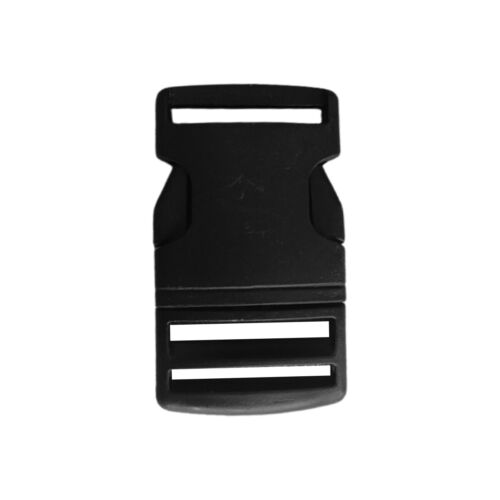 Black Delrin Plastic Side Release Fasteners Squeeze Buckle Clip 10mm - 50mm - Picture 19 of 28