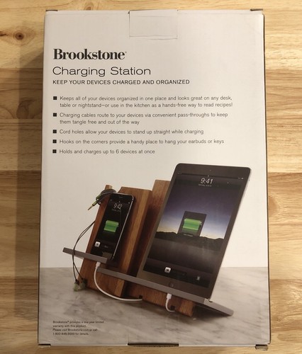 BROOKSTONE CHARGING STATION / ORGANIZATION hands-free / holds multi devices - Picture 3 of 6