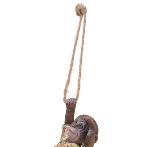 Garden Monkey Statues Cute Simulation Resin Hanging Monkey Garden Ornament Fo - Picture 10 of 22