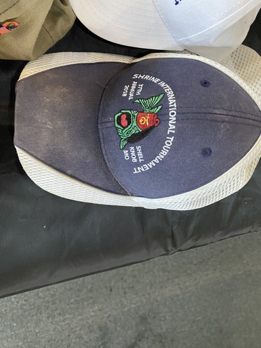 Shriners Fishing Tournament Hats Multiple Years Lot Of 13 Adjustable - Picture 7 of 24