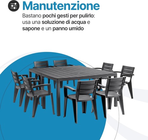 Set Sedie e Tavolo da Giardino in Plastica Varie composizioni per Esterno Bica - Foto 34 di 46