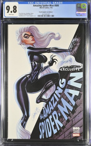 Amazing Spider-Man #800 CGC 9.8 J Scott Campbell Exclusive, Cover C (Black Cat)