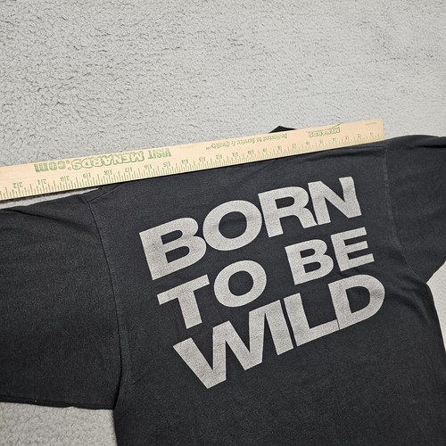 Vintage Motorcycle T Shirt Hamilton Hogs " Born To Be Wild" Single Stitch Large - Picture 15 of 21