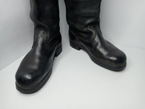 Military Boots Size 40 Ukraine Leather Inserts Field Officer Soldier Vintage - Picture 8 of 17