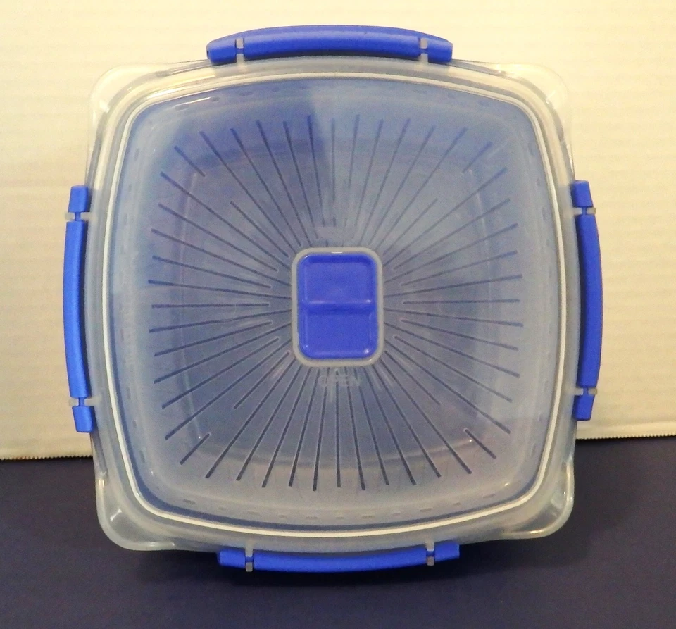 Sistema Microondas Vaporizador de Alimentos con Cesta Extraíble 83.5 OZ y 29.75 OZ Azul Foto 3 de 4