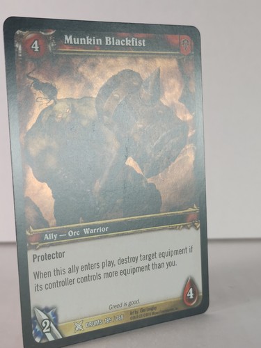 Munkin Blackfist - Drums of War - 185/268 - Wow TCG - Foil - Z - Picture 3 of 5