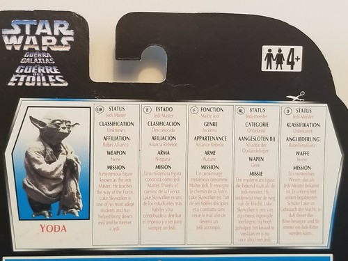 Kenner Star Wars Yoda Action Figure Toy Multi Lingual Packaging Vintage - Picture 6 of 7