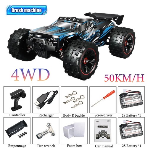 4WD Ferngesteuertes 1/14 RC Auto 50 oder Super Brushless 85KM/H 4x4 Truck für Erwachsene - Bild 28 von 30