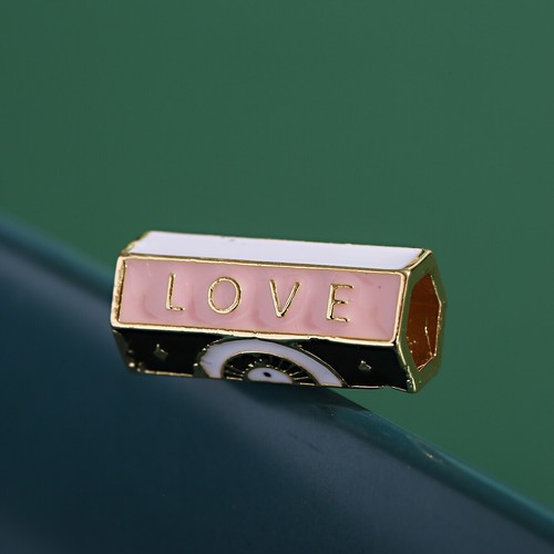 Fashion men's Women Evil Eye beads Tube Metal Brass Spacor beads Accessories - Picture 28 of 131