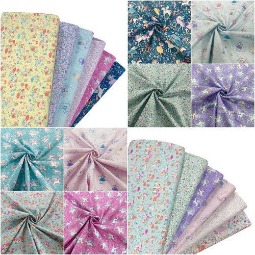 Fairy and Unicorn Fabric Quilting Cotton Magical Fairytale Fairy Dust by Makower - Picture 3 of 48