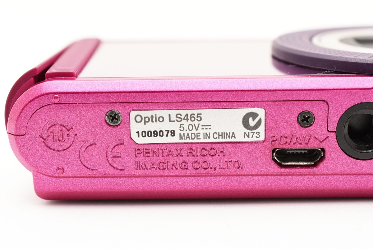 Pentax Optio LS465 pink Digital Camera in Box From JAPAN