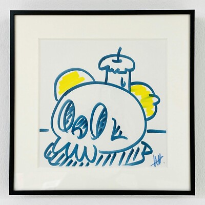 天野タケル 原画 額装済み skull, lemons & a candle s-l400.jpg