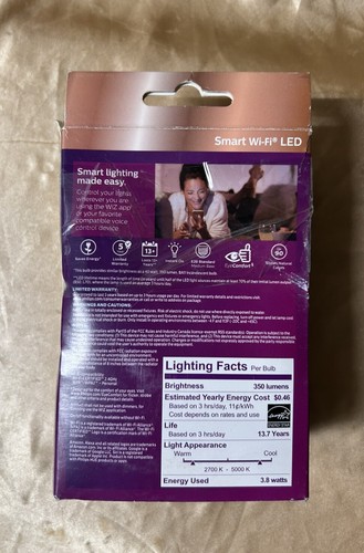 NEW ba11 PHILIPS DIMMABLE 3.8w Smart Wi-Fi Light Bulbs Alexa Bluetooth control - Picture 2 of 5