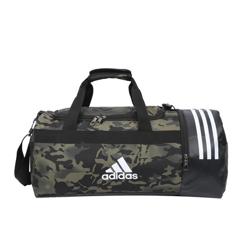 Adidas Duffel Bag Football Gym Sports Holdall Bags Black Multicolor - Picture 5 of 8