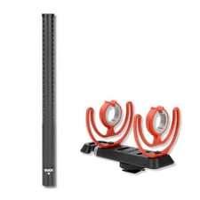 Rode NTG-3 Shotgun Mic (Black) + SM3-R Rycote Lyre Camera Shoe Shock Mount