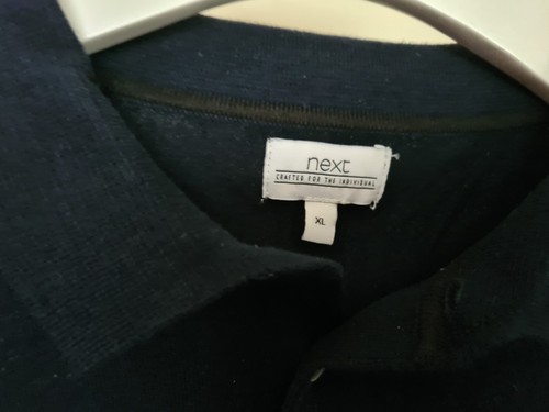 Polo Next Mezcla de Algodón Tejido Mangas Largas Azul Marino Talla XL Precio de venta sugerido por el fabricante £28.00 CA1218 - Imagen 5 de 13