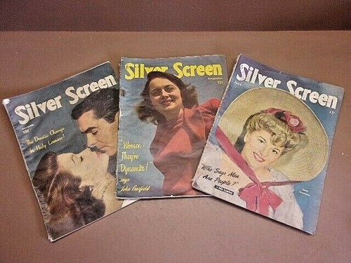 3 SILVER SCREEN MAGAZINES 1948 Joan Fontaine Olivia de Haviland Gene Tierney - Picture 5 of 12