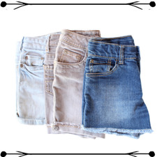 Girls Jean Shorts Lot Size 10 Old Navy, Justice and Children  s Place 3 Pairs 