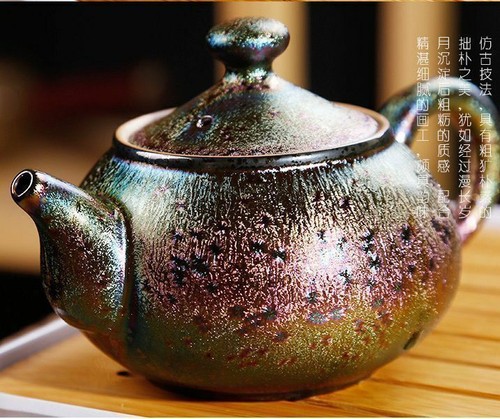 Juego de té Tianmu Bowl hecho a mano Tenmoku esmalte colorido Klin Change Jianzhan - Imagen 32 de 37