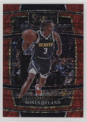 2021-22 Panini Select Concourse Red Disco Prizm 35/49 Bones Hyland #79 Rookie RC