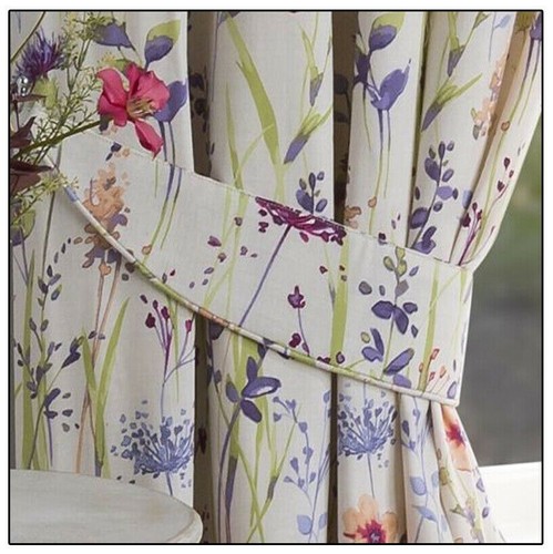 Cortinas de caravana plisadas para lápiz de 3" forradas florales listas para hechos - Imagen 3 de 8