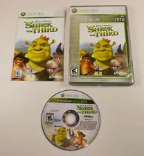 Shrek The Third Dreamworks XBox 360 Platinum Family Hits Complete Tested