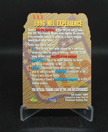 1996 Classic NFL Experience Sculpted Emmitt Smith PROMO - Bild 2 von 3