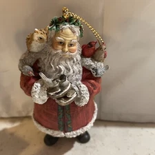 LANG AND WISE 1998 SANTA'S FEATHERED FRIENDS ORNAMENT - NIB