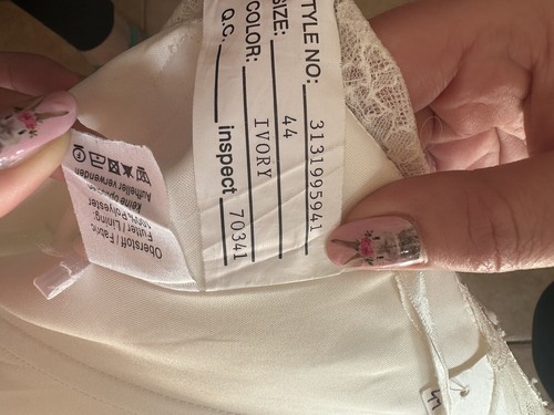 Brautkleid Hochzeitskleid neu A-Linie weiß Größe 44 Spitze Crusz - Bild 13 von 15