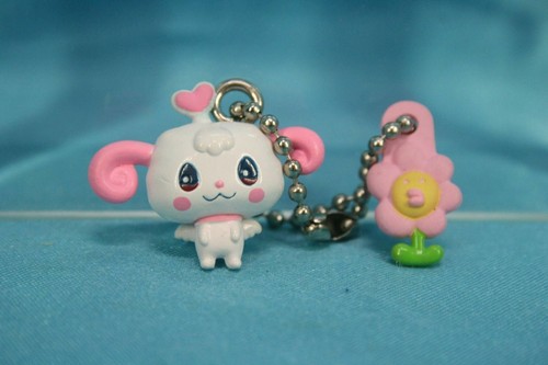 Tamagotchi Characters Items Double Mini Figure Keychain Hapihapitchi Flowers
