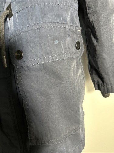 Zara Boys Coat Hooded Full Zipper Jacket with Pockets Navy Blue Size 9 - Picture 3 of 16