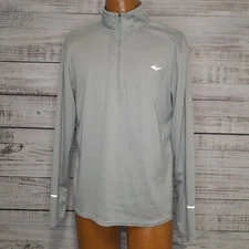 Everlast Jacket Adult M Gray 1/4 Zip Pullover Activewear Athleisure Gym Training