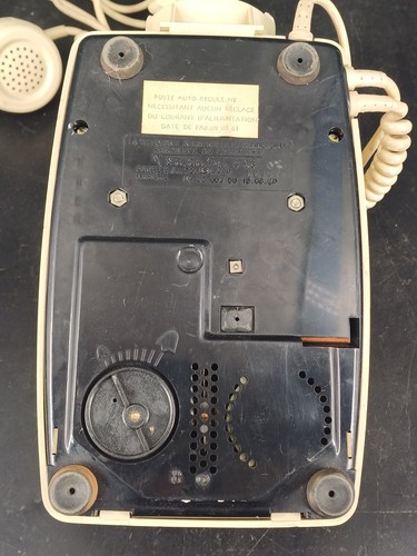 ANCIEN TELEPHONE A CADRAN BLANC ÉCRU VINTAGE SOCOTEL S63 PTT COLLECTION - Zdjęcie 12 z 21
