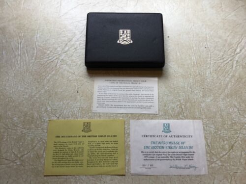 1975 British Virgin Islands (6) Coin Proof Set - In Original Box w/ C.O.A. - Picture 5 of 11