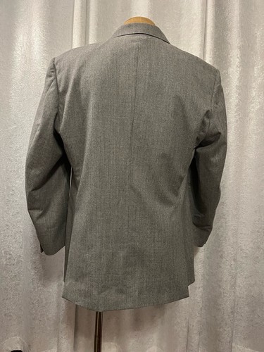 Lubiam STUDIO Men's Sports Coat Gray 100% Virgin Wool Three Button Size 42 C - Picture 4 of 11