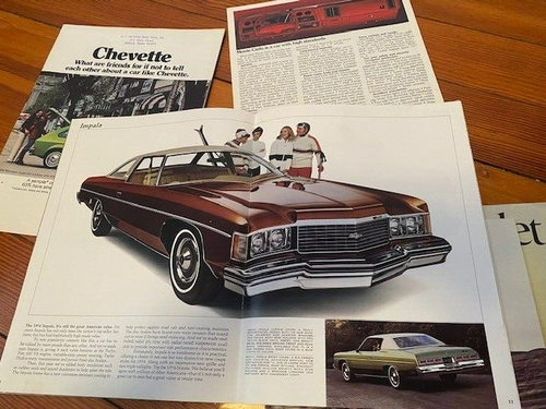 1970's Chevrolet Monte Carlo Original Dealer Sales Brochures Catalog showroom - Picture 6 of 6