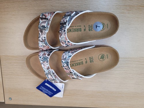 Birkenstock Sydney Vegan Birko-Flor Sandals Womens 7 EU 38 Paisley Light Rose - Picture 8 of 10
