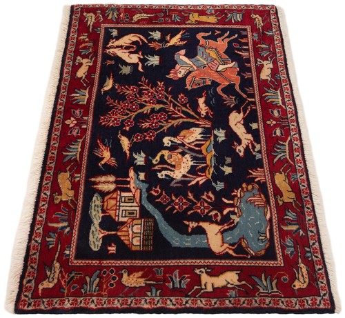 Kashan Handgeknüpfter Perserteppich 53x80 cm-Fine,Orient,Carpet,Rug - Bild 4 von 7