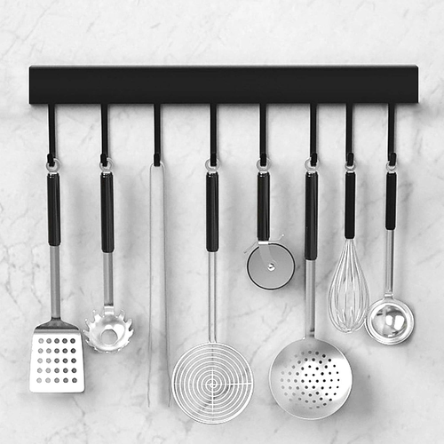 Barra Da Cucina, Porta Casseruola Da Parete Da Cucina per Appendere Utensili Da - Foto 12 di 12