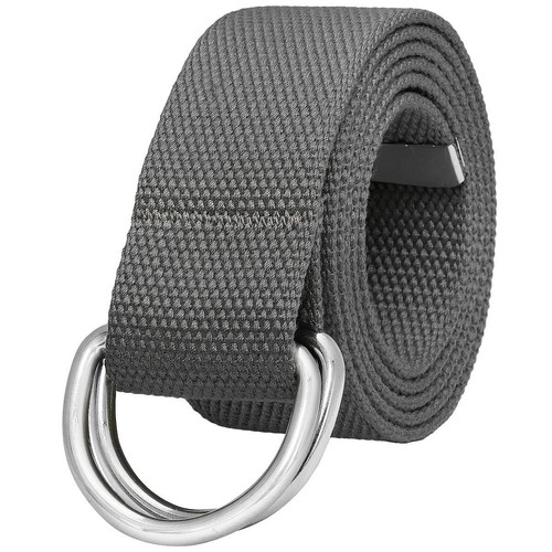 Falari Canvas Web Belt D Ring Buckle Casual Military Style Belt 1 1/2" Wide - Picture 13 of 46