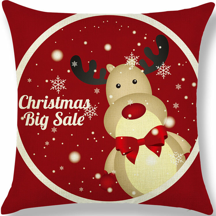 4 PCS Cushion Covers Linen-Look Cushion Cover Pillow Case Decorative Cushion 40x80cm