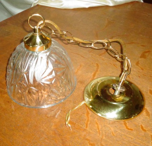 Lámpara Colgante Cristal, Pequeña Cadena Vintage Lámpara de Techo - Imagen 4 de 7