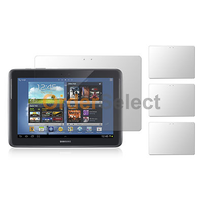 3X NEW Clear HD LCD Screen Protector for Android Samsung Galaxy Note N8000 10.1/"