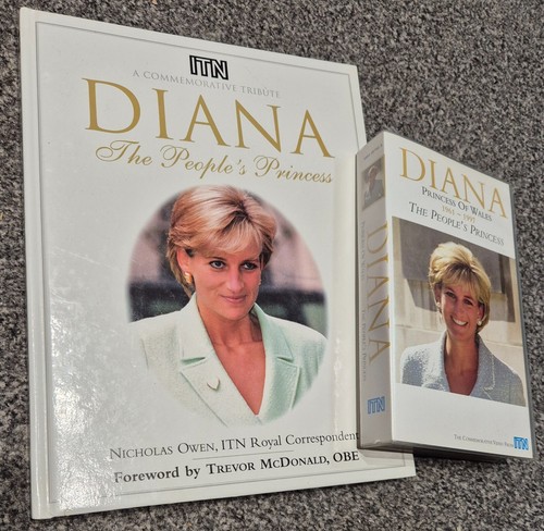 Diana, Princess Of Wales The People's Princess Commemorative Book & VHS (1997) - Imagen 1 de 9