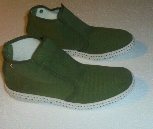 RIVIERAS BOOTS CLASSIC 10° CHAUSSURES EN TOILE COTON CANVAS POINTURE FR38 KAKI - Picture 4 of 12