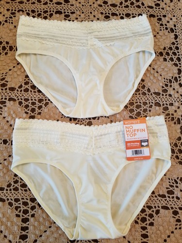 5 /S WARNERS Microfiber With Lace ~No Pinching No Problems 3 HIPSTERS - NWT - Picture 4 of 9