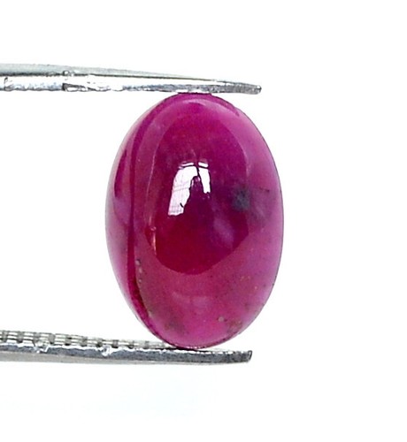 3.33 Cts Certified Natural Ruby Oval Cabochon 10.25x7.25 mm Loose Gemstone - Picture 1 of 8