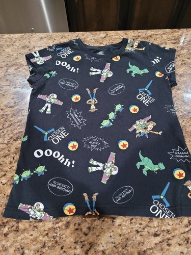 Boy's DISNEY WOODY /BUZZ LIGHTYEAR/ REX/BLACK  shirt SIZE 10/12